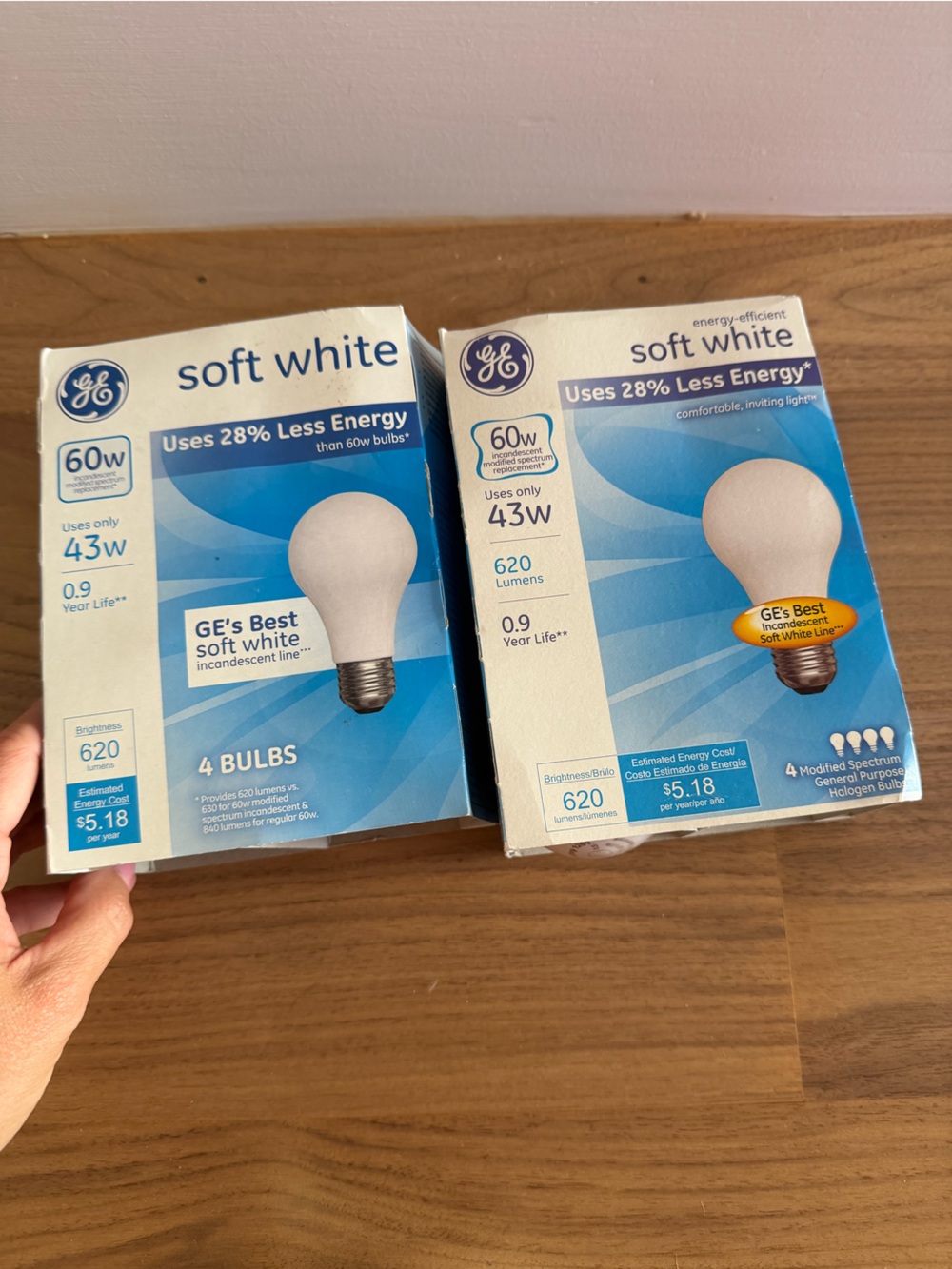 6 Soft White LED Light Bulbs 60W Equivalent